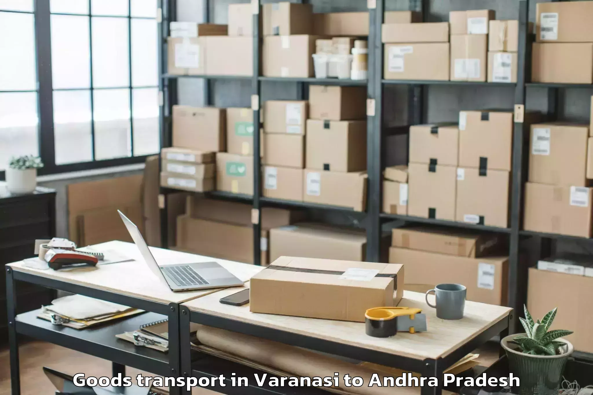 Top Varanasi to Bandi Atmakuru Goods Transport Available